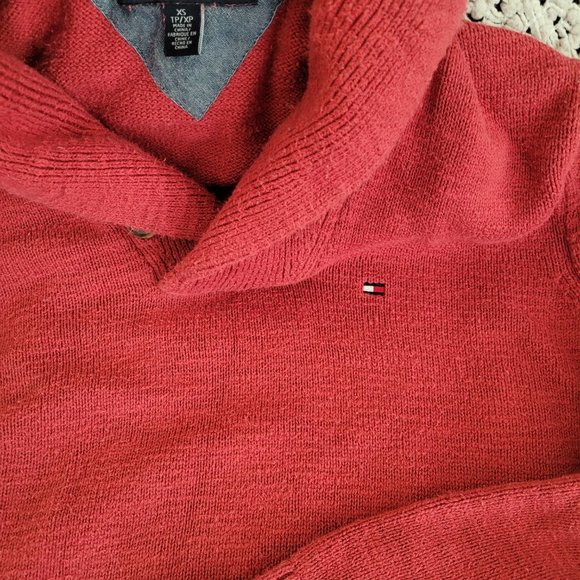 Tommy Hilfiger Men Red Sweater - Picture 3 of 12